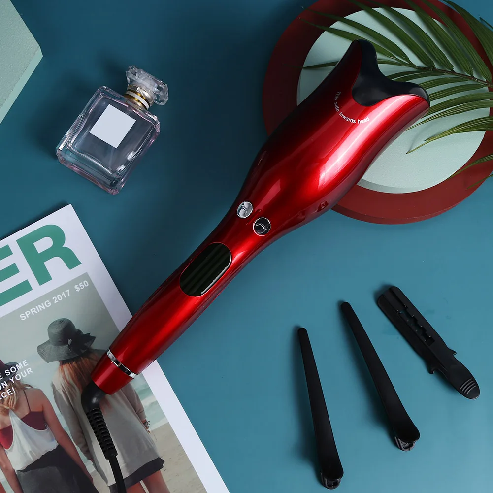 Automatic Hair Curling Iron Rotating Adjustable Temperature IR Heating Hair Styler Professional Air Curler for Curls Waves Wand
Automatic Hair Curling Iron Rotating Adjustable Temperature IR Heating Hair Styler Professional Air Curler for Curls Waves Wand