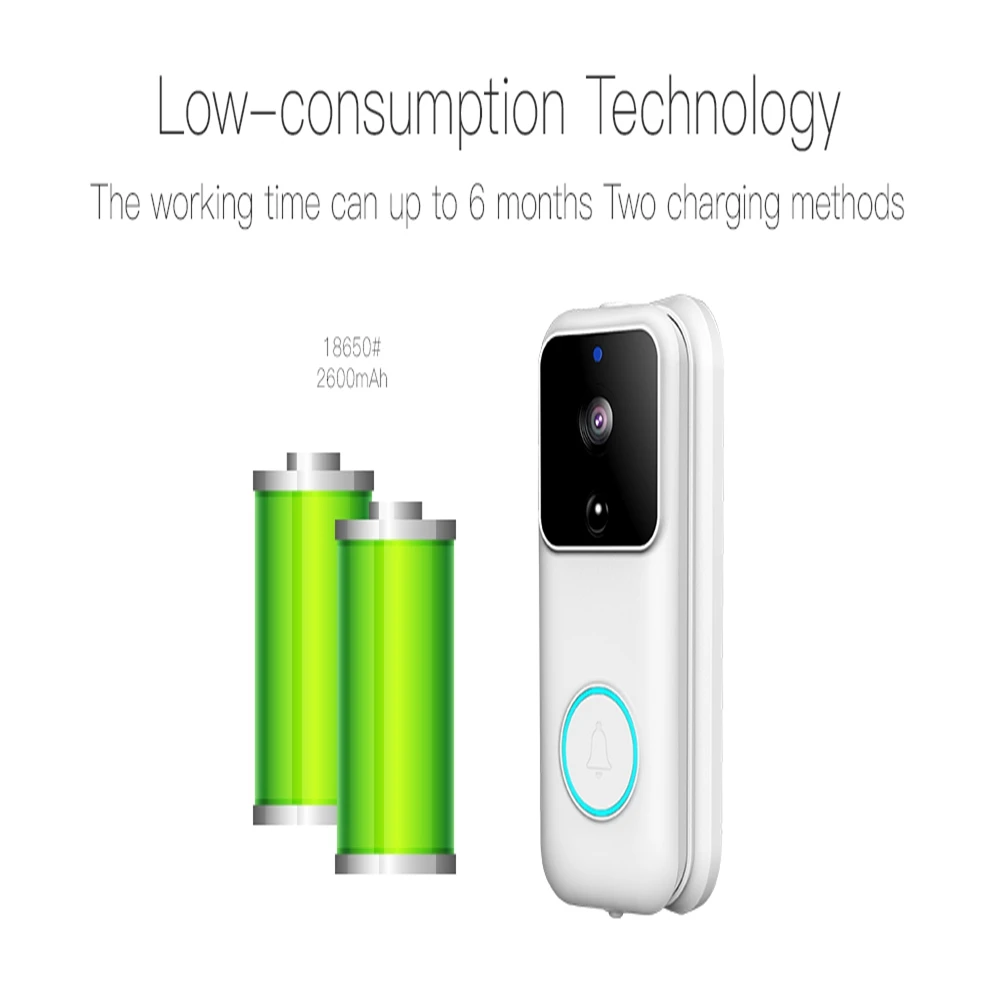 1080P B60 Smart WiFi Camera Doorbell app Control Night Vision IR Visual Camera Record Security System motion detection
1080P B60 Smart WiFi Camera Doorbell app Control Night Vision IR Visual Camera Record Security System motion detection