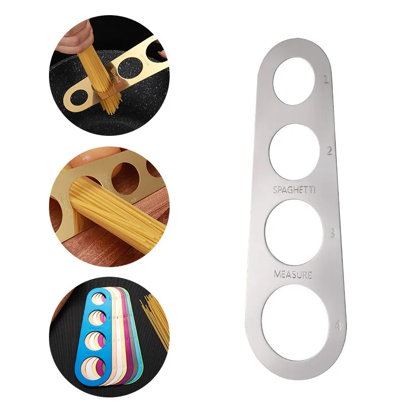 Easy Clearing Pasta Ruler Measuring Tool 4 Serving Portion Stainless Steel Spaghetti Measurer Cooking Supplies Control Tools
Easy Clearing Pasta Ruler Measuring Tool 4 Serving Portion Stainless Steel Spaghetti Measurer Cooking Supplies Control Tools