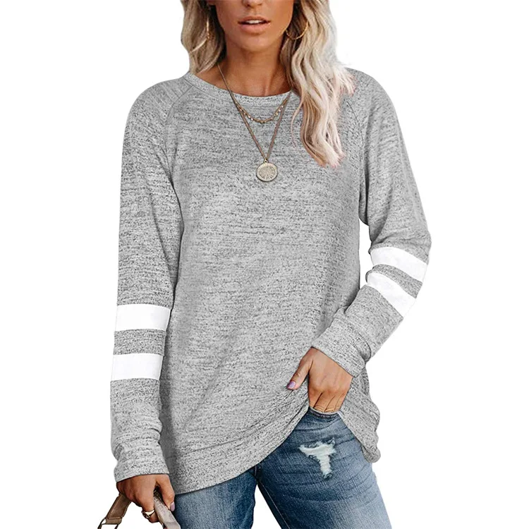 Women's Long Sleeve Splicing Round Neck Casual T-shirt Loose Top Vintage Long Sleever Winter Plus Size Tops Forfull Sleeves
Women's Long Sleeve Splicing Round Neck Casual T-shirt Loose Top Vintage Long Sleever Winter Plus Size Tops Forfull Sleeves