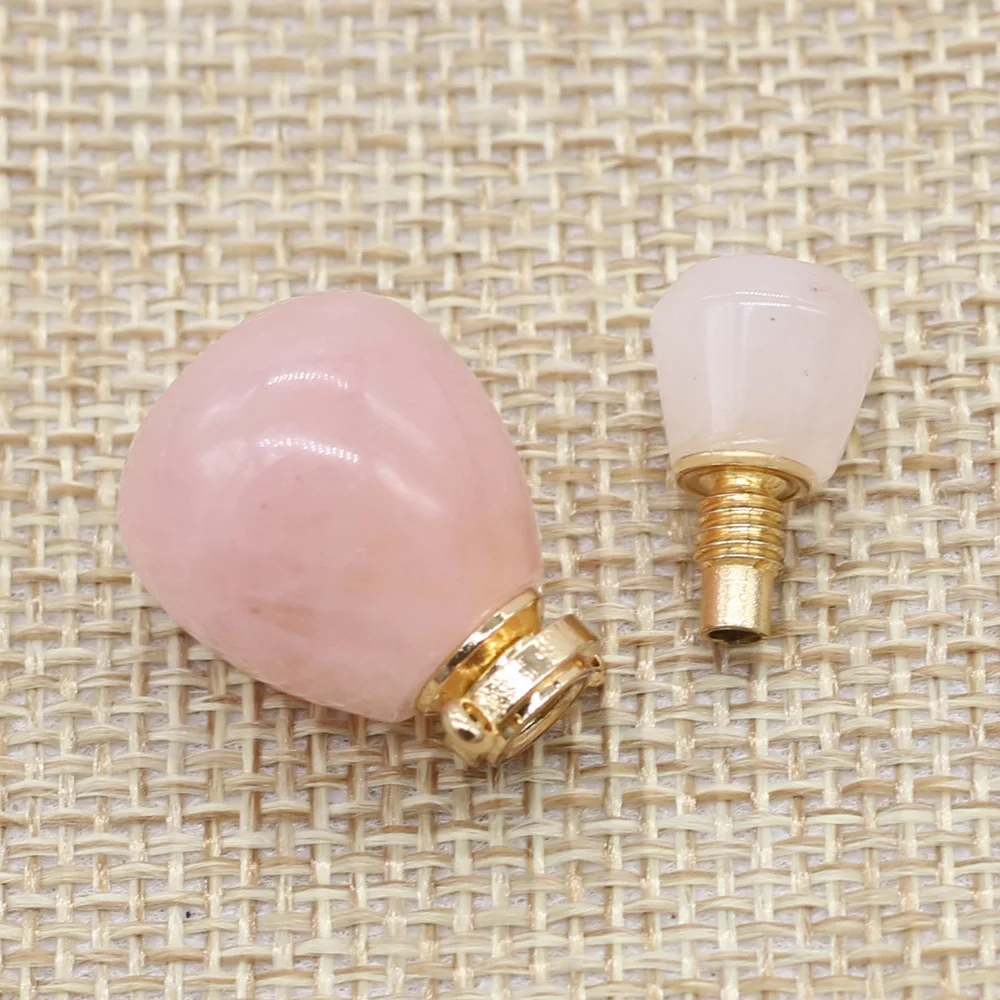 Natural Rose Quartzs Stone Perfume Bottle Essential Oil Diffuser Connectors Charm Necklace Pendants for Women Girl Size 16x28mm
Natural Rose Quartzs Stone Perfume Bottle Essential Oil Diffuser Connectors Charm Necklace Pendants for Women Girl Size 16x28mm