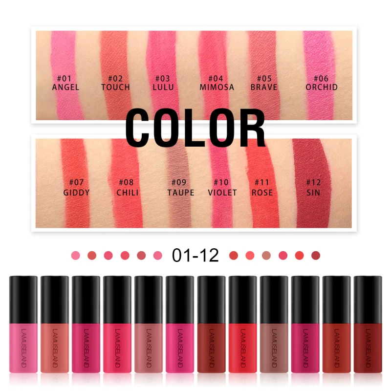 Matte Mini Lip Gloss Long Lasting Non-stick Cup Liquid Lipstick Lip Glaze Lips Gloss 12 Color Sell Like Hot Cakes Makeup TSLM2
Matte Mini Lip Gloss Long Lasting Non-stick Cup Liquid Lipstick Lip Glaze Lips Gloss 12 Color Sell Like Hot Cakes Makeup TSLM2