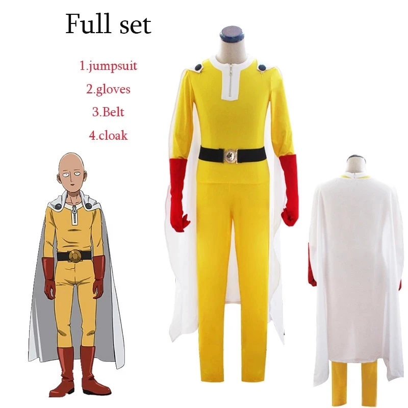 Anime Costume One Punch Man 2 Cosplay Saitama Cosplay Costume Saitama Men Jumpsuits White Cloak for Women Men Halloween Party
Anime Costume One Punch Man 2 Cosplay Saitama Cosplay Costume Saitama Men Jumpsuits White Cloak for Women Men Halloween Party