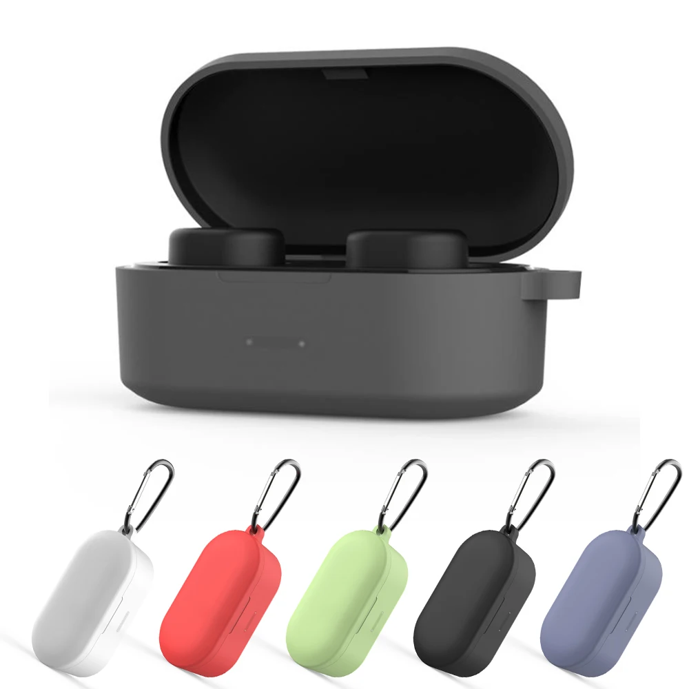Силиконовый чехол для QCY T1S QS2 ударопрочный беспроводных Bluetooth наушников защитный