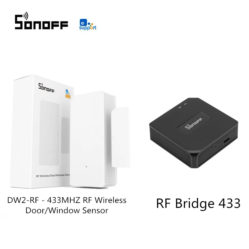 SONOFF DW2 RF 433MHZ Wireless Door / Window Sensor Smart Home Security Remote Control Works With RF Bridge 433
SONOFF DW2 RF 433MHZ Wireless Door / Window Sensor Smart Home Security Remote Control Works With RF Bridge 433