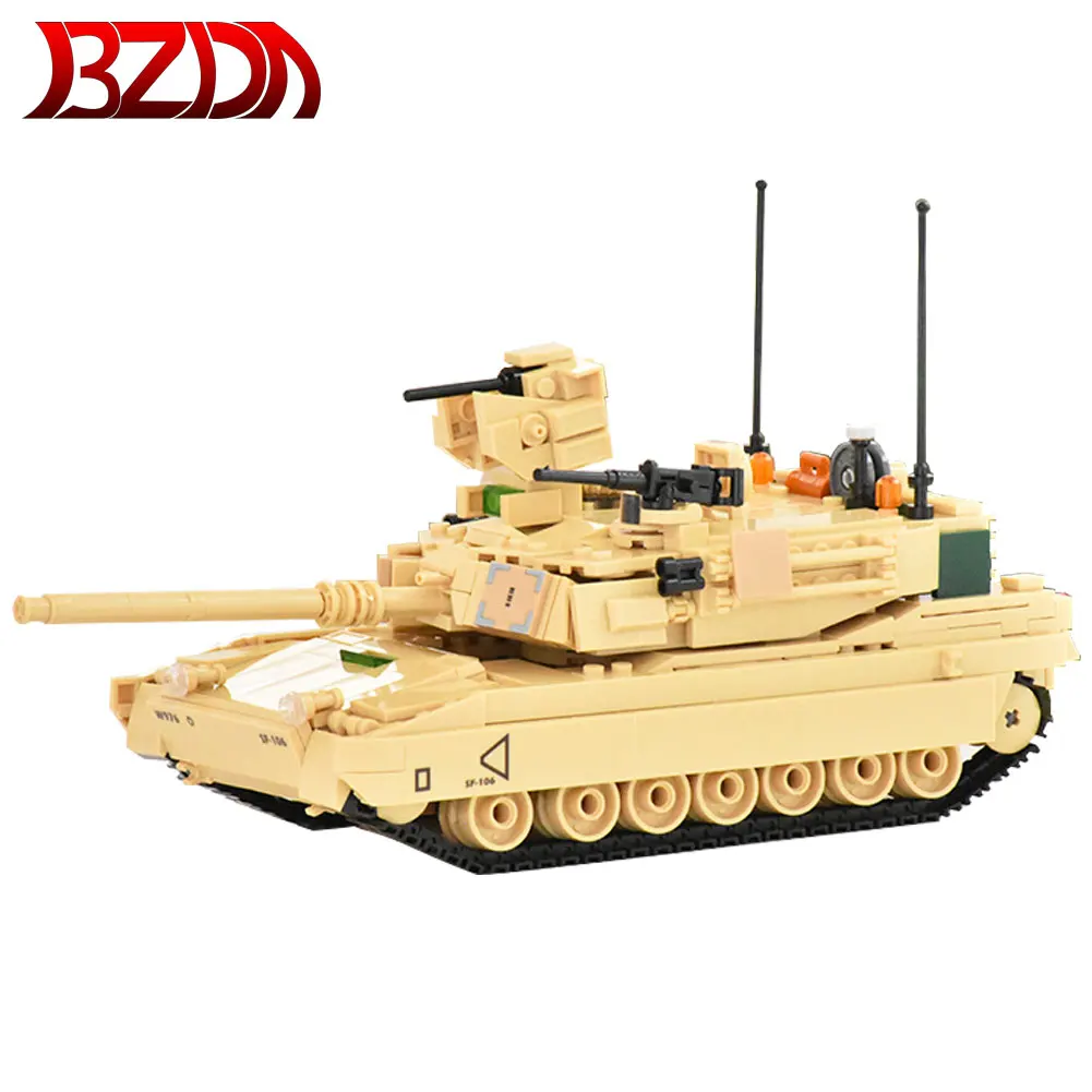 

Военный танк BZDA, конструктор Второй мировой войны, немецкий военный основной боевой танк, модель, игрушечный танк MOC Panzer, подарок для мальчик...