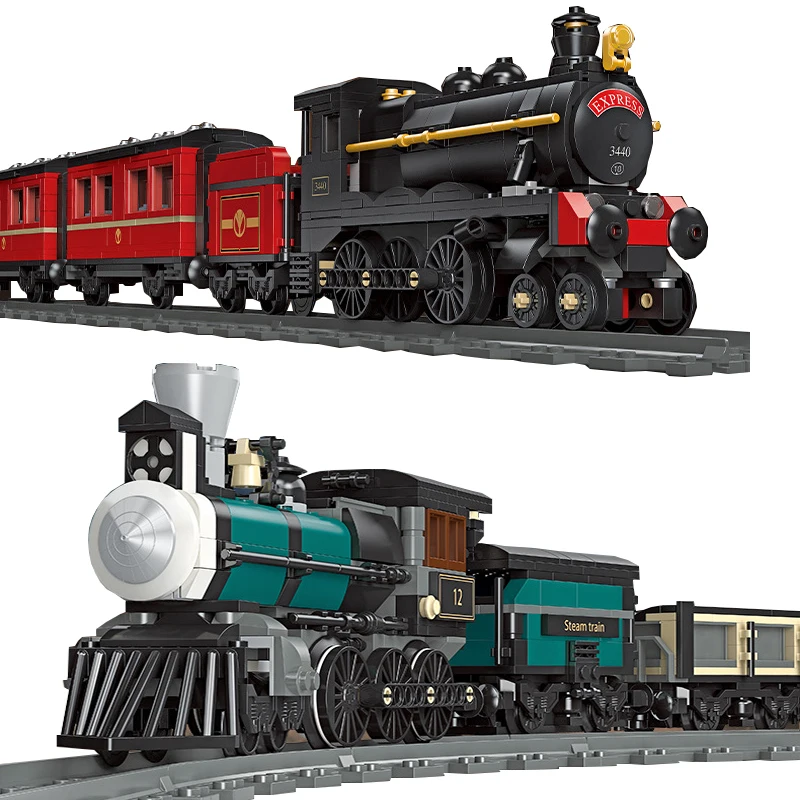 New City Track Retro The GWR Steam Train Building Blocks Assembling Model MOC Locomotive Bricks DIY Toy Gifts for Children Set
New City Track Retro The GWR Steam Train Building Blocks Assembling Model MOC Locomotive Bricks DIY Toy Gifts for Children Set