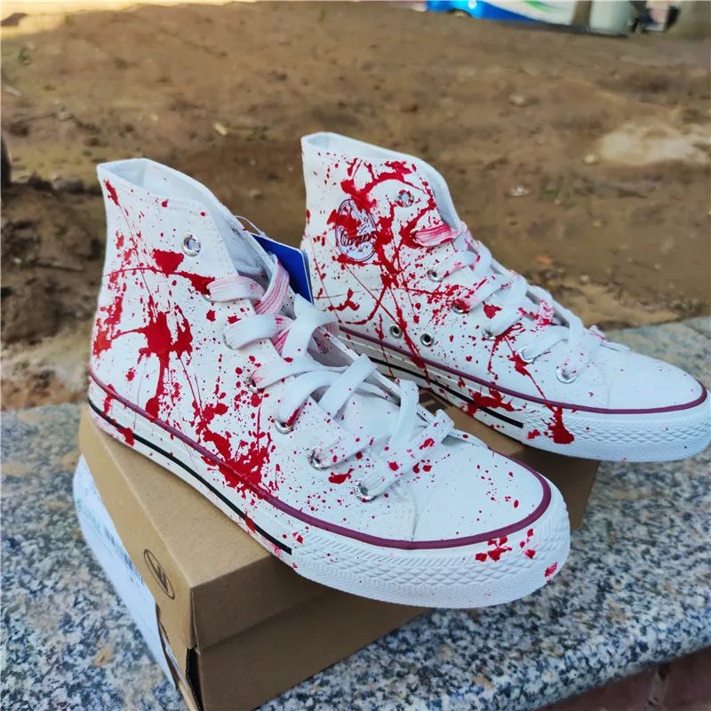 Кроссовки парусиновые для мужчин и женщин, удобные высокие кеды, Вулканизированная подошва, граффити, модная повседневная обувь на плоской ... 
Кроссовки парусиновые для мужчин и женщин, удобные высокие кеды, Вулканизированная подошва, граффити, модная повседневная обувь на плоской ...