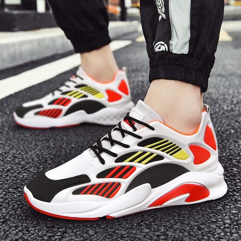 High Quality Men's Sneakers Breathable Casual Shoes Fashion Design Style Outdoor Antiskid Damping Sports Shoes Zapatillas Hombre
High Quality Men's Sneakers Breathable Casual Shoes Fashion Design Style Outdoor Antiskid Damping Sports Shoes Zapatillas Hombre