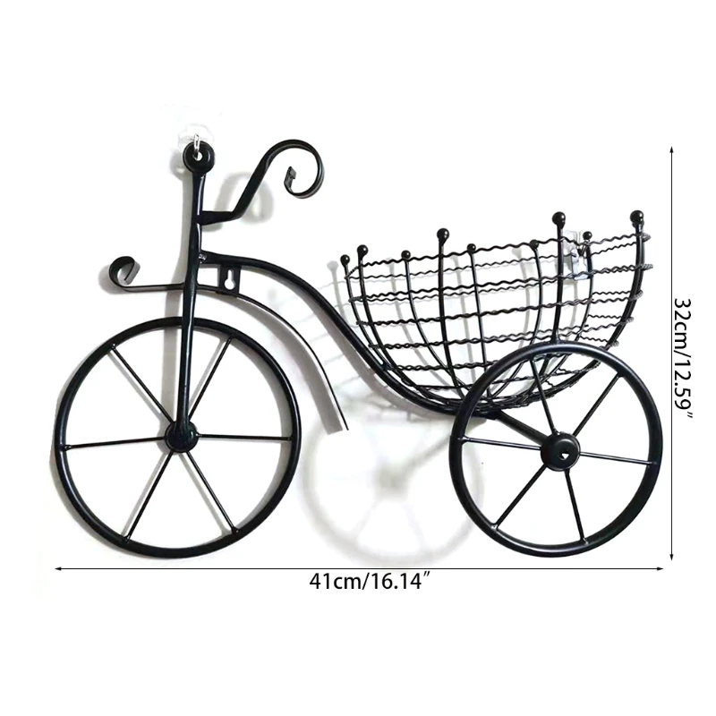MXLB Tieyi Bicycle Design Wall Basket Indoor and Outdoor Unique Home Decoration Wall Hanging Flower Rack Flower Basket Living
MXLB Tieyi Bicycle Design Wall Basket Indoor and Outdoor Unique Home Decoration Wall Hanging Flower Rack Flower Basket Living