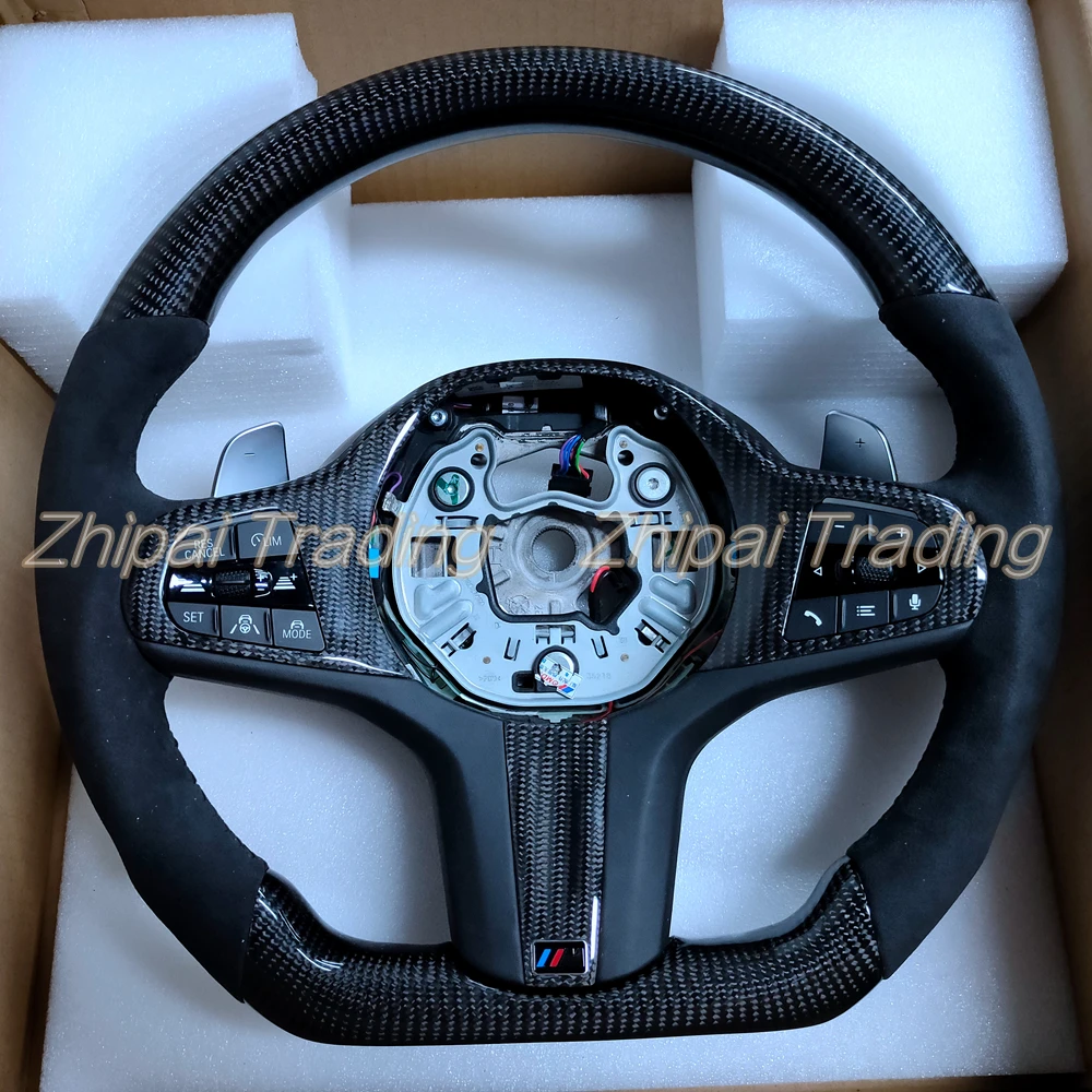 100% genuine carbon fiber steering wheel Alcantarar LED for BMW G Series M3 M5 1- 4 Series X1 X2 X3 X4 X5 X6 X7 Z4 assy with but
100% genuine carbon fiber steering wheel Alcantarar LED for BMW G Series M3 M5 1- 4 Series X1 X2 X3 X4 X5 X6 X7 Z4 assy with but