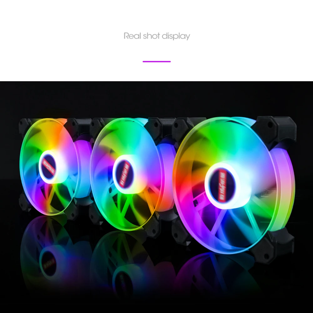 New 120mm PC Case Fan Addressable RGB ARGB Silent Cooling Fan with 2 Hydraulic Bearings for Desktop PC Computer Accessories
New 120mm PC Case Fan Addressable RGB ARGB Silent Cooling Fan with 2 Hydraulic Bearings for Desktop PC Computer Accessories