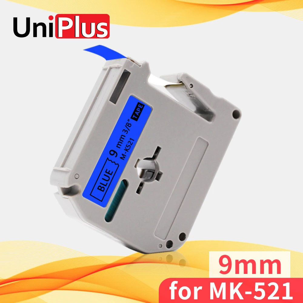 UniPlus 9mm MK-521 MK 521 Black on Blue Labeling Tape Compatible Brother MK Tape High Adhesive Label Maker PT-M95 PT-65SB PT-100
UniPlus 9mm MK-521 MK 521 Black on Blue Labeling Tape Compatible Brother MK Tape High Adhesive Label Maker PT-M95 PT-65SB PT-100