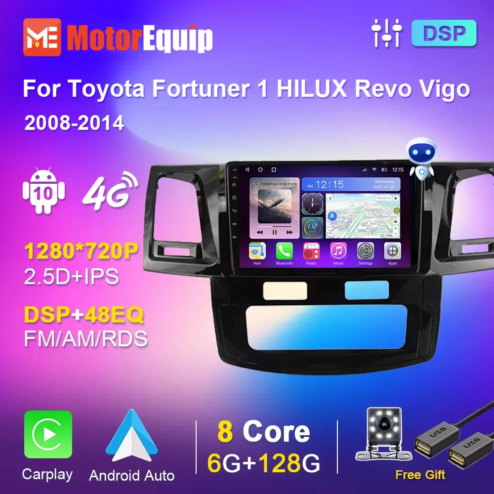 Autoradio IPS For Toyota Fortuner Hilux AT 2008-2014 Navigation GPS Audio Video 2din WiFi Android Auto Carplay DSP 48EQ 6G 128G
Autoradio IPS For Toyota Fortuner Hilux AT 2008-2014 Navigation GPS Audio Video 2din WiFi Android Auto Carplay DSP 48EQ 6G 128G