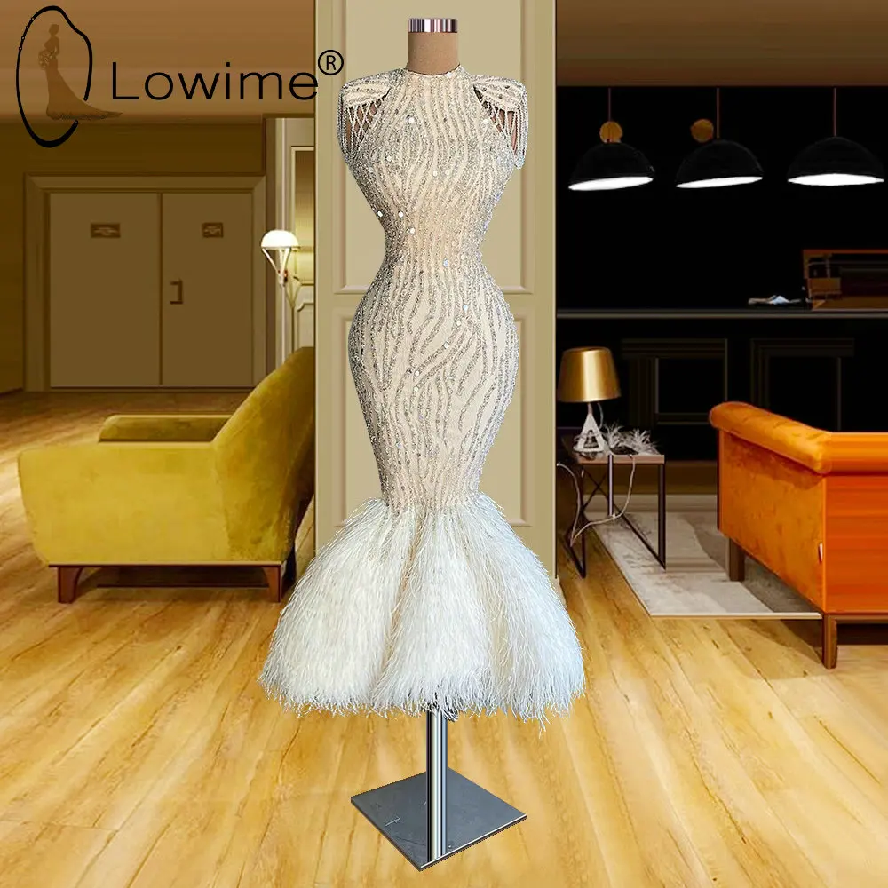 Luxury Beading Mermaid Evening Dresses for Women 2022 Tea Length Feathers Formal Party Night Gowns vestidos de noche
Luxury Beading Mermaid Evening Dresses for Women 2022 Tea Length Feathers Formal Party Night Gowns vestidos de noche