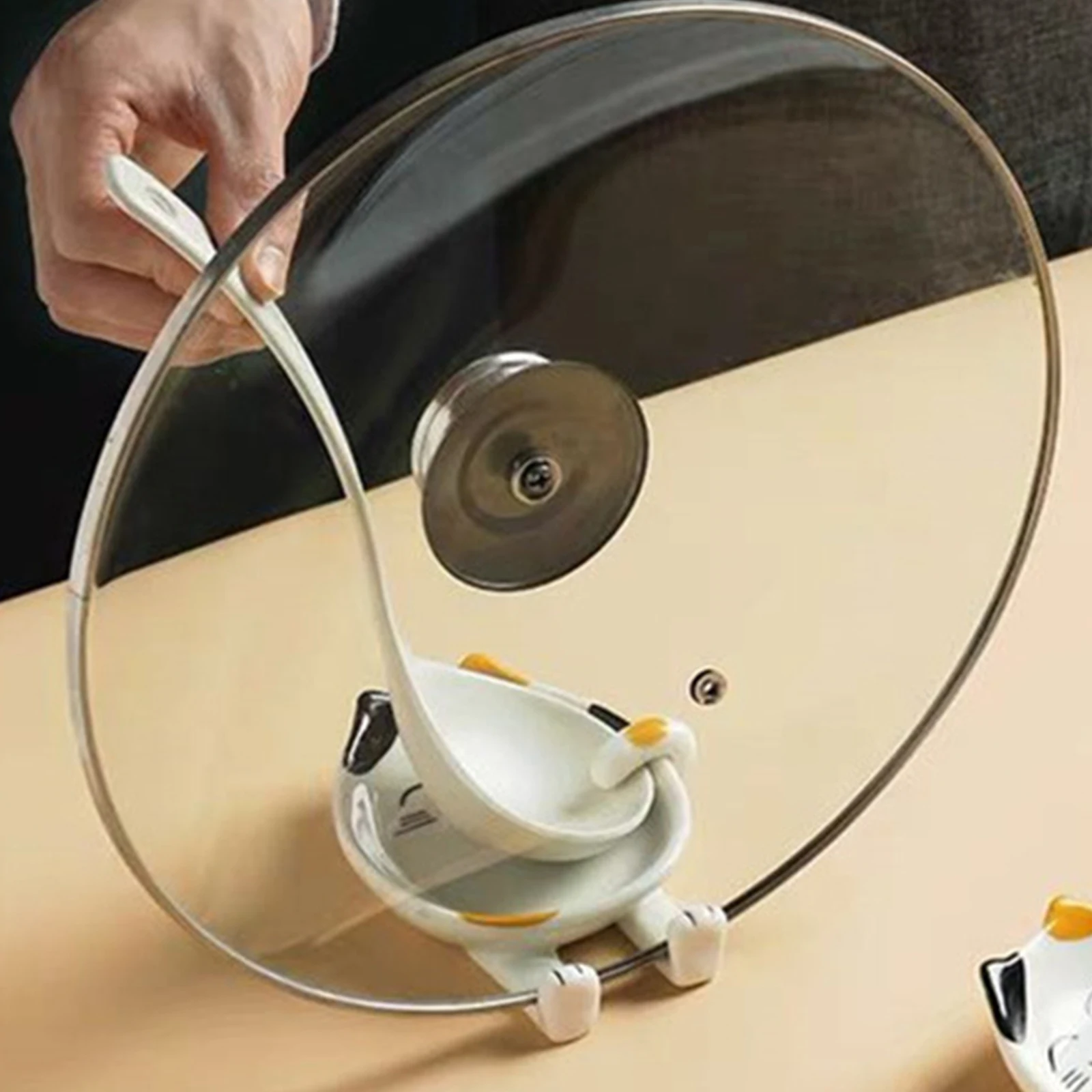 Cute Cartoon Ceramic Pot Lid Holder Kitchen Cutting Board Pan Cover Spatula Chopsticks Utensil Holder Spoon Rest Holder
Cute Cartoon Ceramic Pot Lid Holder Kitchen Cutting Board Pan Cover Spatula Chopsticks Utensil Holder Spoon Rest Holder