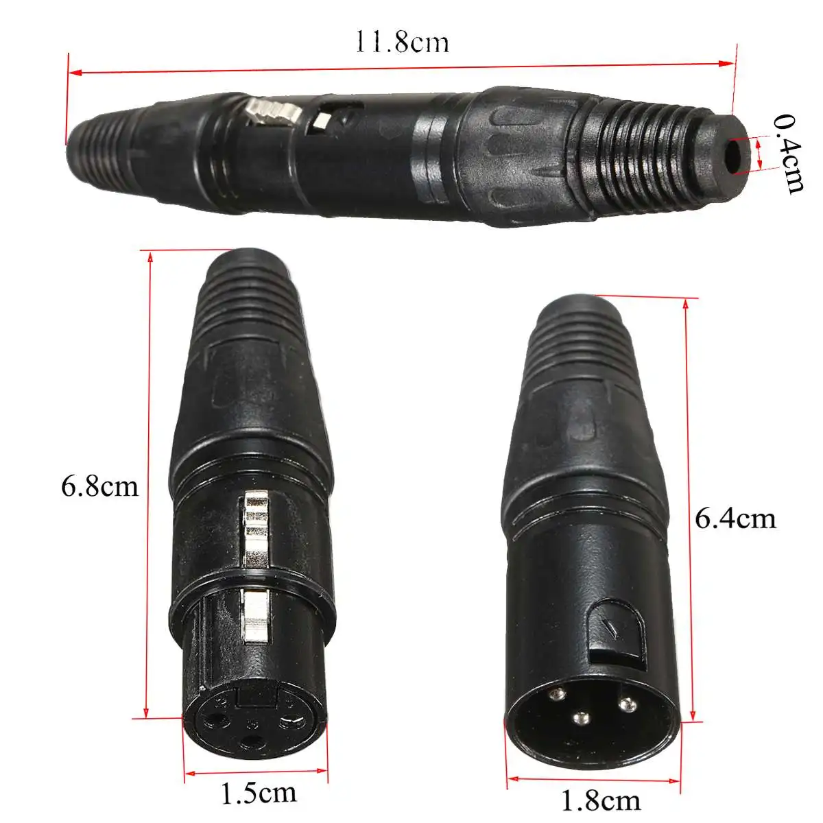 Удлинительный кабель для микрофона 20 шт. 3-контактный XLR штекер-гнездо кабели