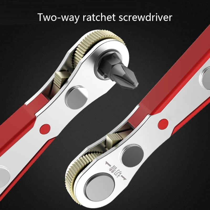 Two-way Multibit Ratcheting Screwdriver Set With 12 Short Bits Portable to Carry Around 7XEA
Two-way Multibit Ratcheting Screwdriver Set With 12 Short Bits Portable to Carry Around 7XEA