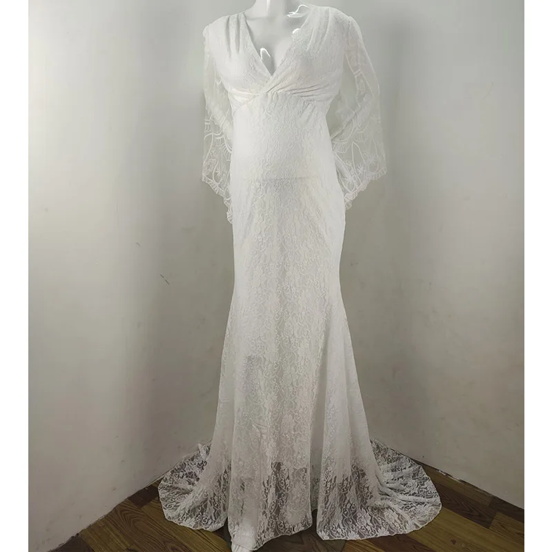 Long Sleeve Maternity dress White Lace Maxi Dress for Photo Shoot Sexy V Neck Puff Sleeve Pregnant Women Dresses Pregnancy
Long Sleeve Maternity dress White Lace Maxi Dress for Photo Shoot Sexy V Neck Puff Sleeve Pregnant Women Dresses Pregnancy
