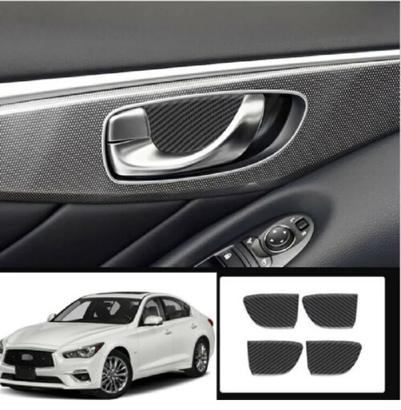 Fit For Infiniti Q50 Q60 2014-2020 Carbon Fiber Interior Door Bowl Cover Trim 4PCS Car Accessories
Fit For Infiniti Q50 Q60 2014-2020 Carbon Fiber Interior Door Bowl Cover Trim 4PCS Car Accessories