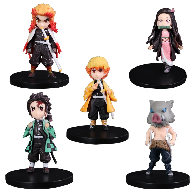 Anime 5pcs Demon Slayer Kimetsu No Yaiba Kamado Tanjirou Kamado Nezuko 7-8cm Action Figure Juguete Kids Collection Toy
Anime 5pcs Demon Slayer Kimetsu No Yaiba Kamado Tanjirou Kamado Nezuko 7-8cm Action Figure Juguete Kids Collection Toy