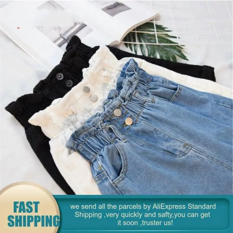 Plus Size Summer Black Women's Denim Shorts Large Size Ruffle White High Waisted Shorts Elastic Waist Jeans for Women
Plus Size Summer Black Women's Denim Shorts Large Size Ruffle White High Waisted Shorts Elastic Waist Jeans for Women