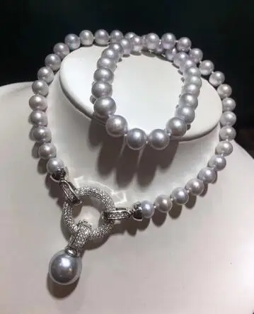 Fine Jewelry Natural Fresh Water 8-9mm Gray Peals Necklaces for Women Fine Pearls Necklaces
Fine Jewelry Natural Fresh Water 8-9mm Gray Peals Necklaces for Women Fine Pearls Necklaces