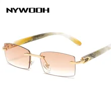 Солнцезащитные очки NYWOOH без оправы для мужчин и женщин винтажные