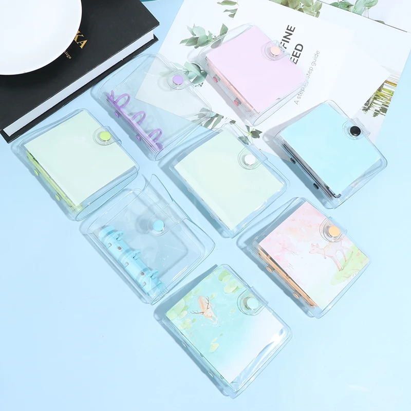 Kawaii School Supplies Transparent Notebook Ring Binder Mini Loose-leaf Hand Book Student Portable Notebook Ring Binder 
Kawaii School Supplies Transparent Notebook Ring Binder Mini Loose-leaf Hand Book Student Portable Notebook Ring Binder