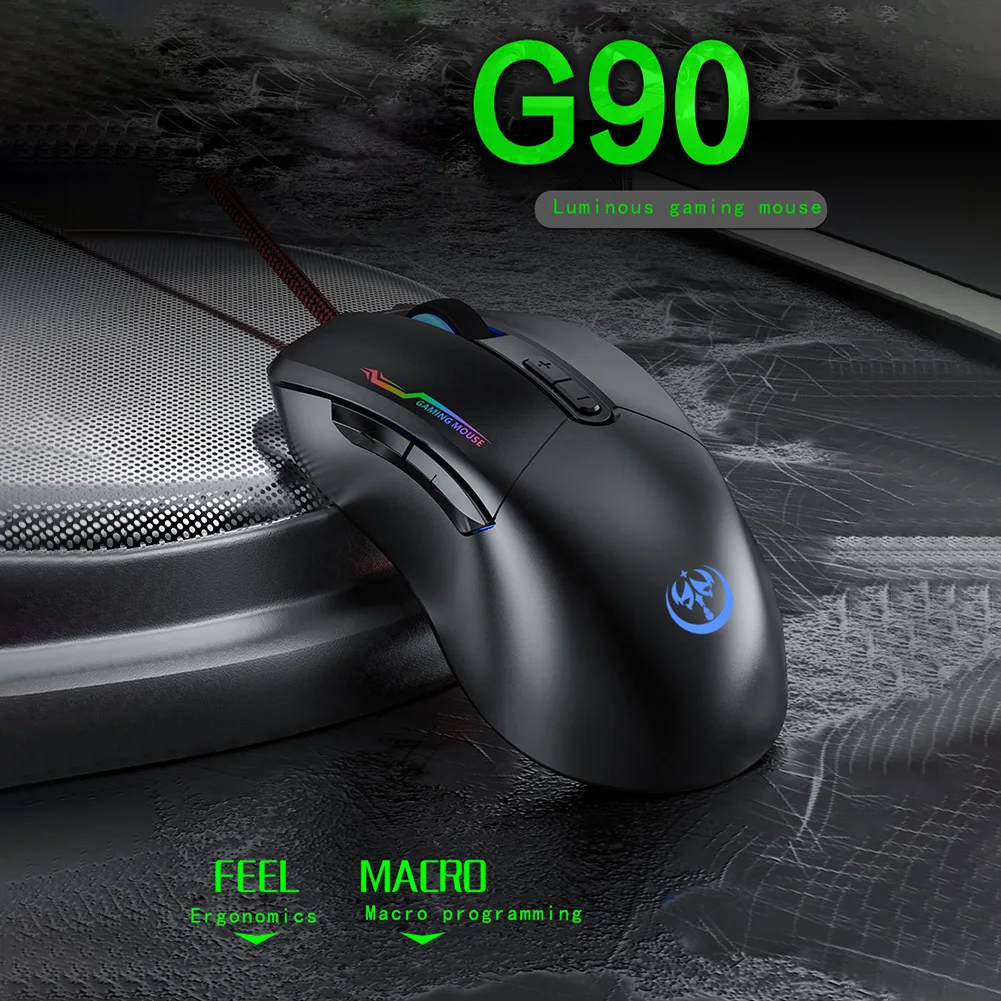 Ergonomic Wired Gaming Mouse 7 Button 3200 DPI USB Computer Mouse Gamer Mice Silent with Backlight for PC Laptop
Ergonomic Wired Gaming Mouse 7 Button 3200 DPI USB Computer Mouse Gamer Mice Silent with Backlight for PC Laptop
