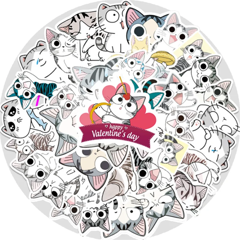 10/30/50PCS Cartoon Anime Cheese Cat Sticker Cute Private Cat Laptop Suitcase Waterproof Guitar Decoration Toy Wholesale
10/30/50PCS Cartoon Anime Cheese Cat Sticker Cute Private Cat Laptop Suitcase Waterproof Guitar Decoration Toy Wholesale