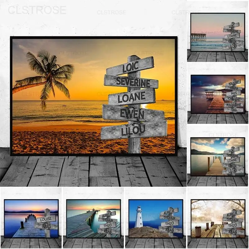 Seaside Scenery Road Sign Canvas Painting Wooden Bridge Landscape Photography Picture Nordic Art Poster Home Decor Living Room
Seaside Scenery Road Sign Canvas Painting Wooden Bridge Landscape Photography Picture Nordic Art Poster Home Decor Living Room