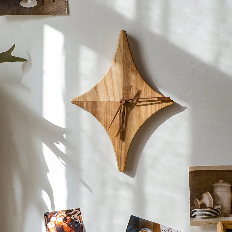 Wooden 3D Wall Clock Modern Design Wood Nordic Brief Living Room Decoration Kitchen Clock Art Hollow Wall Watch Klok Home Decor
Wooden 3D Wall Clock Modern Design Wood Nordic Brief Living Room Decoration Kitchen Clock Art Hollow Wall Watch Klok Home Decor