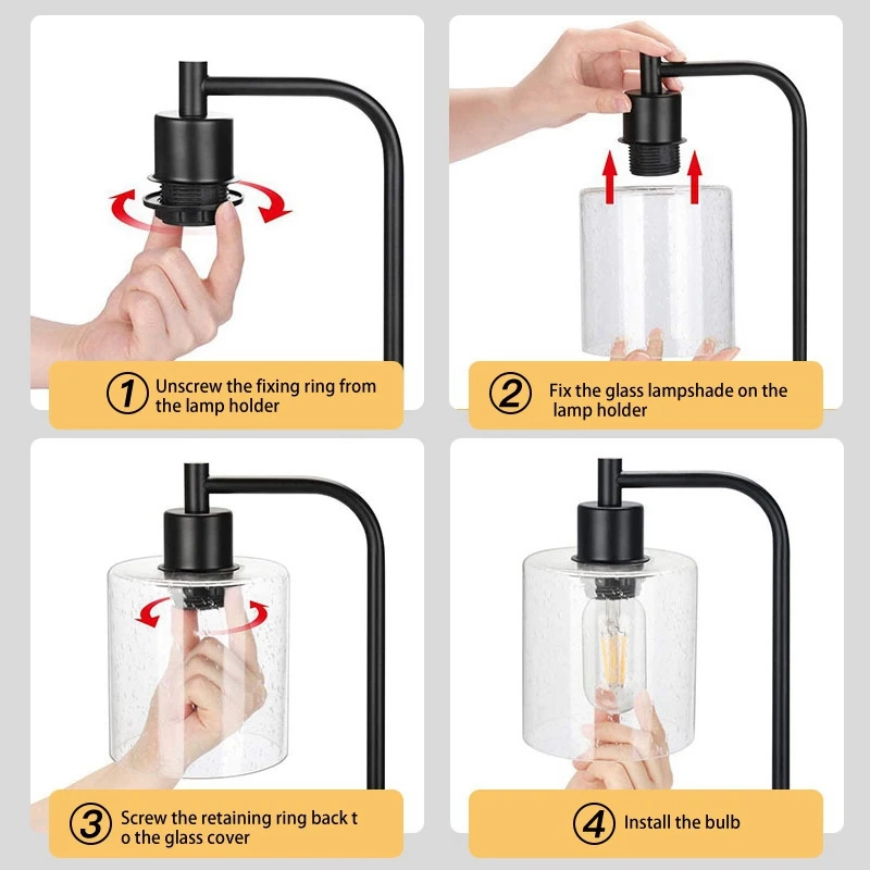 Industrial Nightstand Table Lamp E26 Bulb Dual USB Port,Iron Bedside Desk Night Lights for Bedroom Office Living,US Plug
Industrial Nightstand Table Lamp E26 Bulb Dual USB Port,Iron Bedside Desk Night Lights for Bedroom Office Living,US Plug