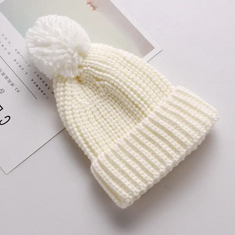 Solid Color Baby Cap Hat for Girls Boys Toddler Crochet Pompom Bobble Cap Knitted Winter Children's Hats Caps Baby Accessaries
Solid Color Baby Cap Hat for Girls Boys Toddler Crochet Pompom Bobble Cap Knitted Winter Children's Hats Caps Baby Accessaries