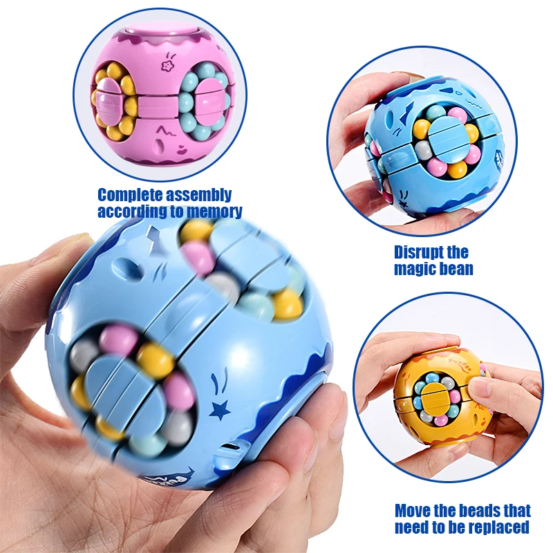 Волшебный куб Спиннер 3D головоломка вращающийся шар IQ антистрессовая игрушка