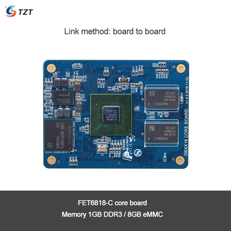 TZT S5P6818 процессор Core Board модуль макетная плата для Samsung A53 Android FET6818-C 8 ГБ eMMC 1 Гб -