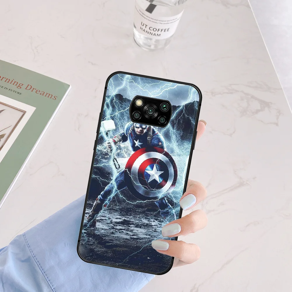 America Captains Phone Case Cover Hull For Xiaomi Mi A2 A3 8 9 SE 9T 10 10T Lite Pro Ultra Poco X3 black Prime 3D Shell Painting
America Captains Phone Case Cover Hull For Xiaomi Mi A2 A3 8 9 SE 9T 10 10T Lite Pro Ultra Poco X3 black Prime 3D Shell Painting