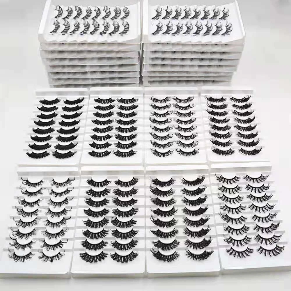 3D faux Mink Lashes 8 Pairs Natural curling False Eyelashes Fluffy Soft Wispy Volume Dramatic Long Cross Eyelash Extension Make
3D faux Mink Lashes 8 Pairs Natural curling False Eyelashes Fluffy Soft Wispy Volume Dramatic Long Cross Eyelash Extension Make