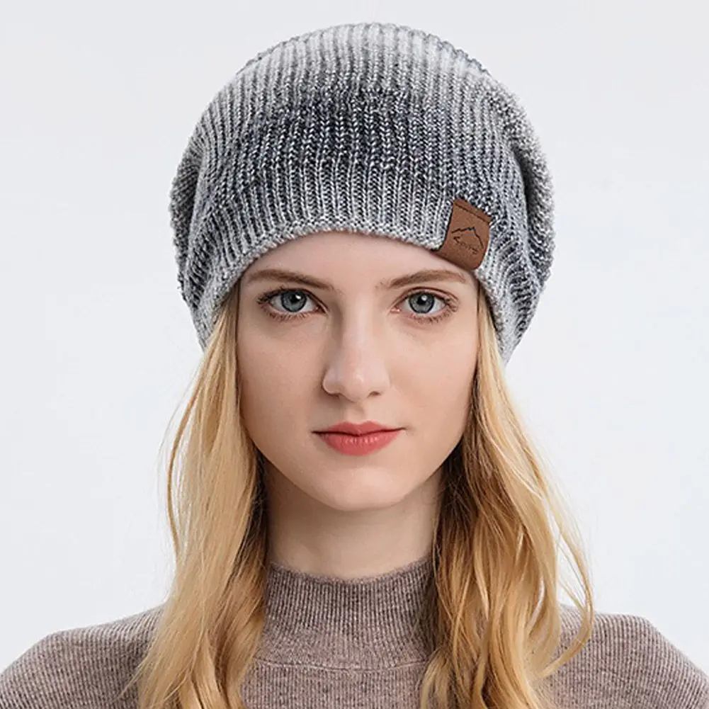 Winter Knitted Slouchy Beanie For Women Gradient Tie-Dyed Oversized Ribbed Ski Cap Warm Fleece Lined Skull Cap Baggy Slouch Hats
Winter Knitted Slouchy Beanie For Women Gradient Tie-Dyed Oversized Ribbed Ski Cap Warm Fleece Lined Skull Cap Baggy Slouch Hats