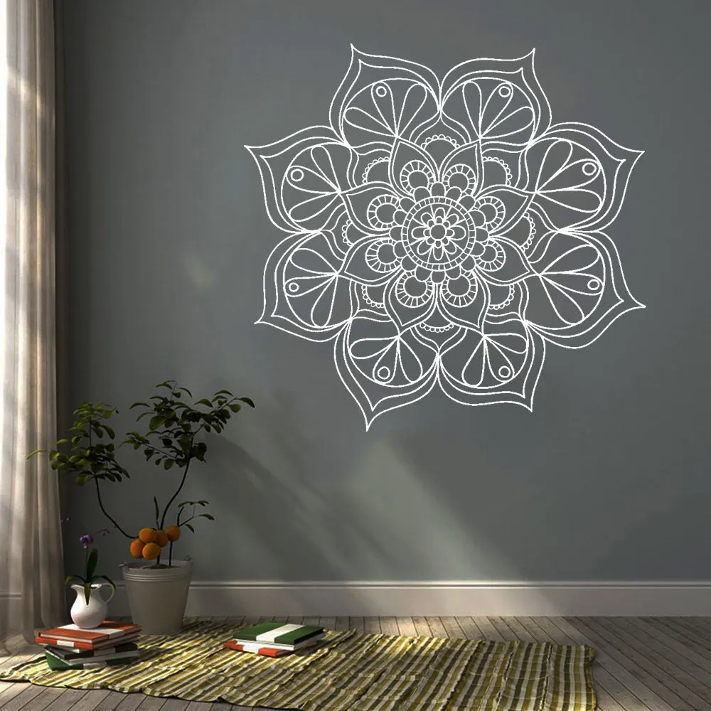 

Mandala Wall Art Sticker Vinyl Decal Home Decoration Meditation Yoga Art Bohemian Removable Décor DW12682