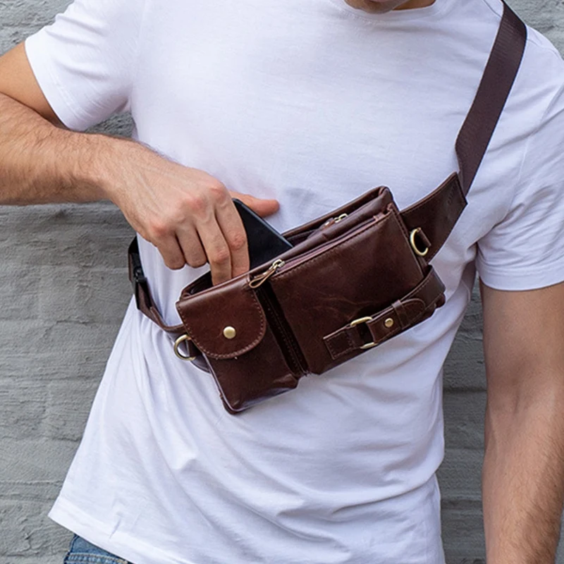 Multifunctional Transformation Of Waist Bag,Handbag Diagonal Bag,Large Capacity Compact Sports Bag