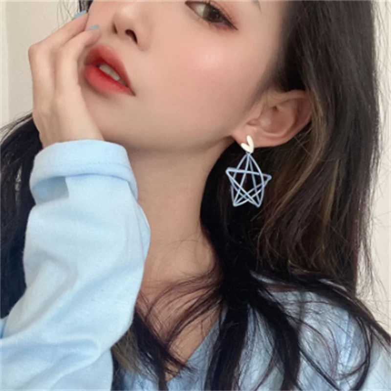 SHANGZHIHUA-Women's Double Star Hollow Out Earrings Heart Shaped Cool Sky Star Earrings Jewelry for 2021 Wholesale
SHANGZHIHUA-Women's Double Star Hollow Out Earrings Heart Shaped Cool Sky Star Earrings Jewelry for 2021 Wholesale