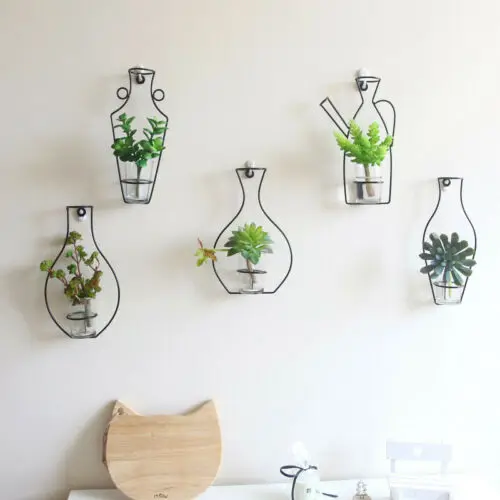 Nordic Style Iron Frame Vase Wall Hanging Plant Dried Flower Racks Bottle DIY Creativite Decorative Shelves
Nordic Style Iron Frame Vase Wall Hanging Plant Dried Flower Racks Bottle DIY Creativite Decorative Shelves