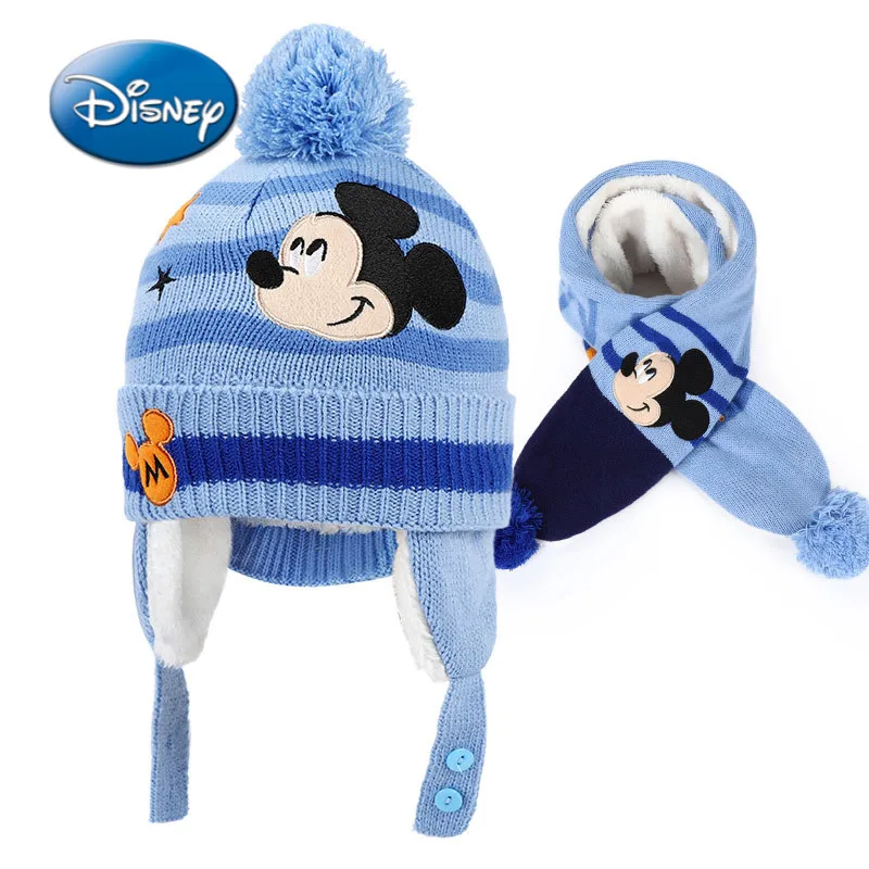 Disney Mickey Cartoon Children's Scarf Winter New 3-8 Years Old Boys and Girls Plus Velvet Warm Knitted Bib Hat Two-piece Set
Disney Mickey Cartoon Children's Scarf Winter New 3-8 Years Old Boys and Girls Plus Velvet Warm Knitted Bib Hat Two-piece Set
