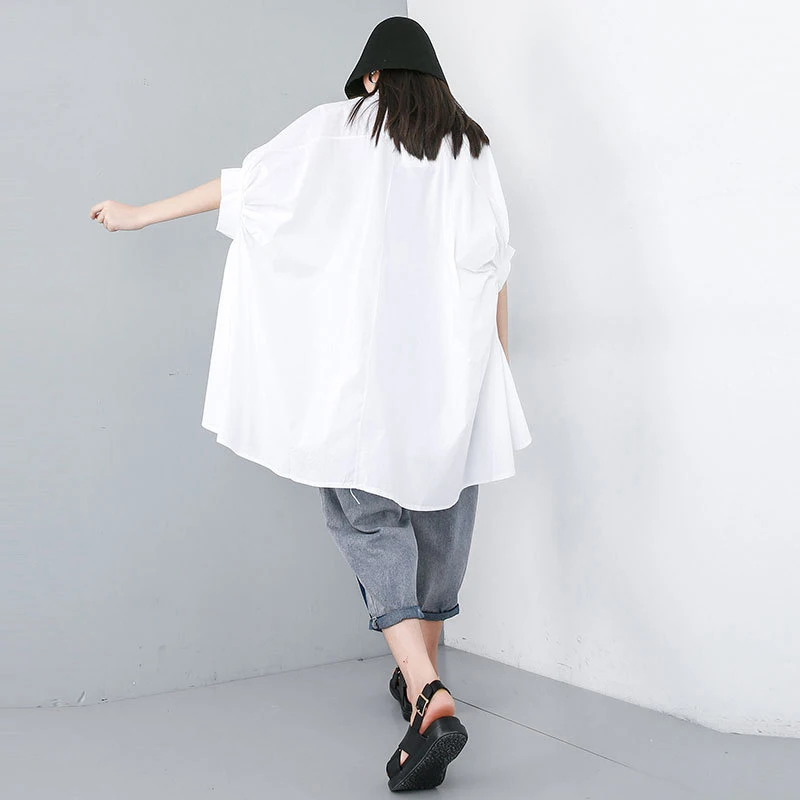 large irregular women's pleated cuff shirt NEW Lapel half sleeve shirt loose and fashionable spring autumn 2021 1dd2323
large irregular women's pleated cuff shirt NEW Lapel half sleeve shirt loose and fashionable spring autumn 2021 1dd2323