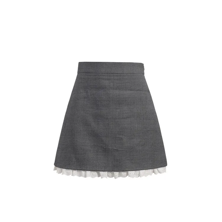 High Waist Houndstooth Woman Skirts 2020 Summer Vintage Lace Patchwork A-line Mini Skirts Womens
High Waist Houndstooth Woman Skirts 2020 Summer Vintage Lace Patchwork A-line Mini Skirts Womens