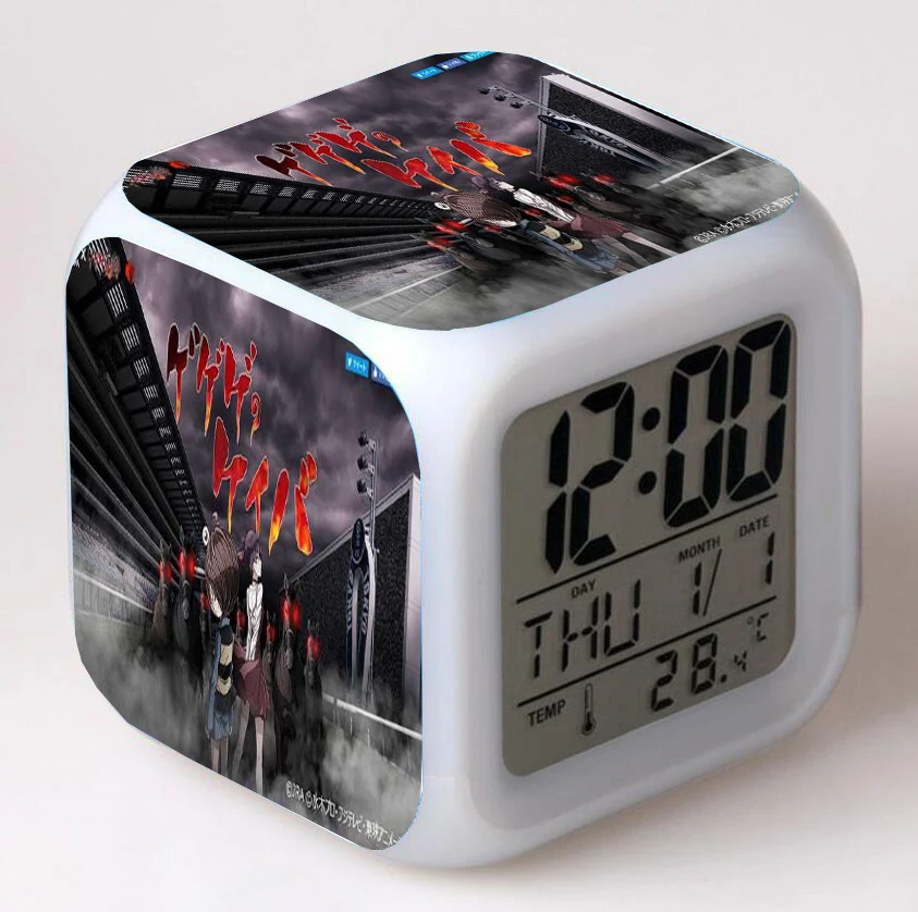Anime GeGeGe no Kitaro LED 7 Color Flash Digital Alarm Clocks Night Light Bedroom Desk Clock despertador Alarm-Clock 
Anime GeGeGe no Kitaro LED 7 Color Flash Digital Alarm Clocks Night Light Bedroom Desk Clock despertador Alarm-Clock