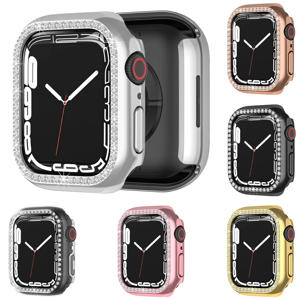 Алмазный защитный чехол для Apple Watch 7 41 мм 45 мм 6 40 мм 44 мм чехол-бампер для iWatch Series 7 SE 3 38 мм 42 мм Чехлы для ПК
Алмазный защитный чехол для Apple Watch 7 41 мм 45 мм 6 40 мм 44 мм чехол-бампер для iWatch Series 7 SE 3 38 мм 42 мм Чехлы для ПК