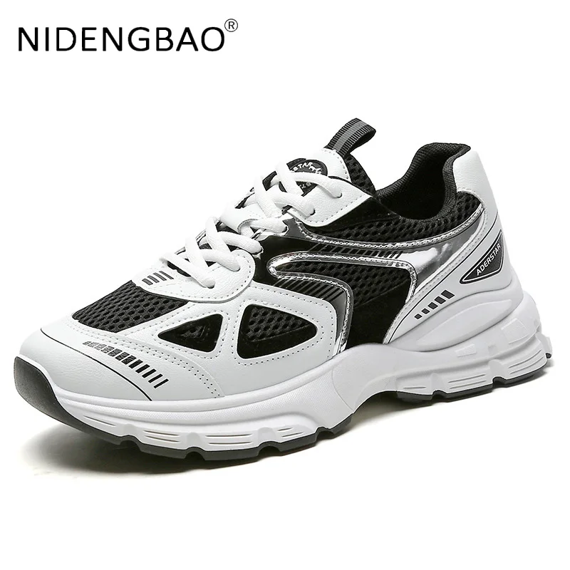 Men Sneakers Fashion Mesh Breathable Comfortable Lace Up Outdoor Gym Male Walking Mountaineering Running Sports Chunky Shoes
Men Sneakers Fashion Mesh Breathable Comfortable Lace Up Outdoor Gym Male Walking Mountaineering Running Sports Chunky Shoes